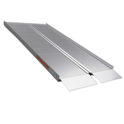 Image of a folding aluminum suitcase ramp